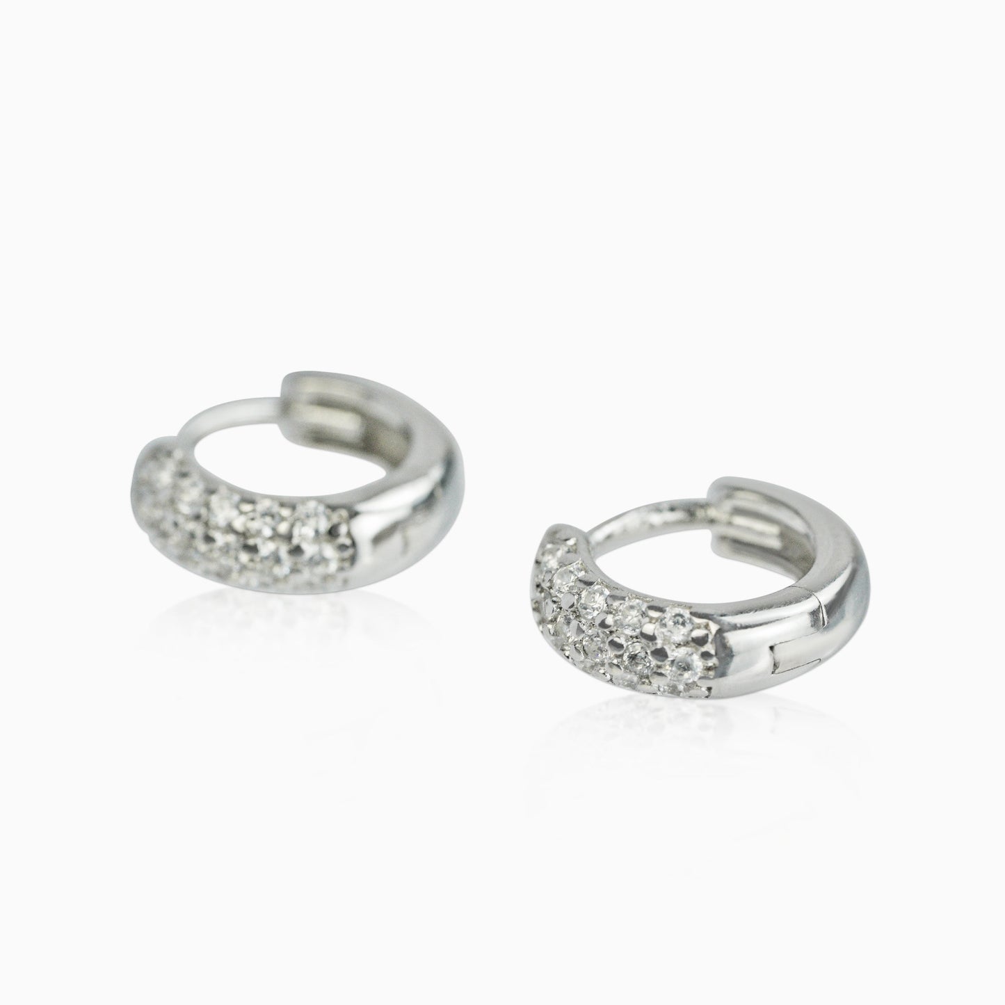 Pendientes Aros Ice Plata 925