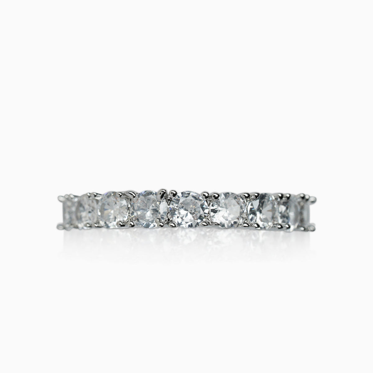 Anillo Tenis Oro Blanco