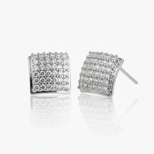 Pendientes Cuadrados Plata 925