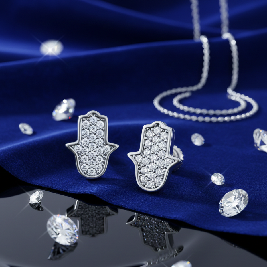 Pendientes Ice Fatema Plata 925