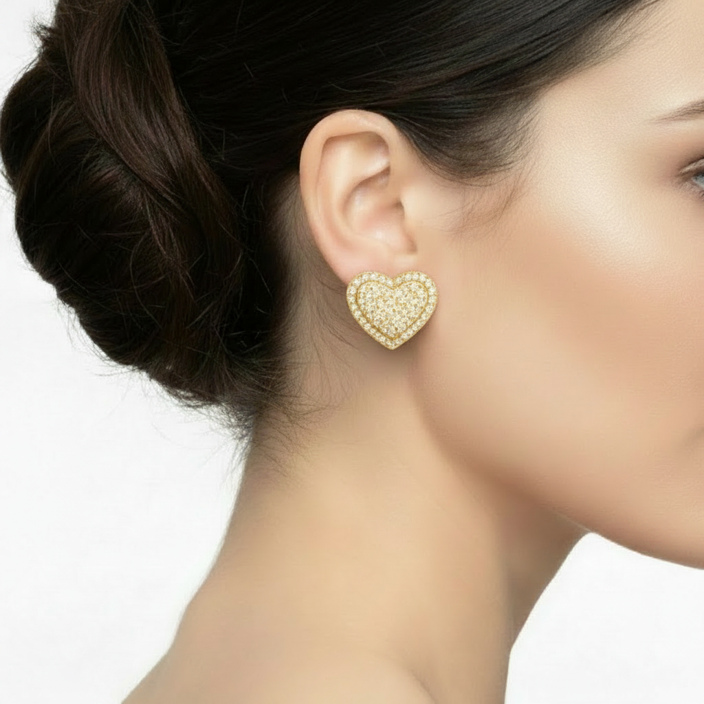 Pendientes Corazon Oro