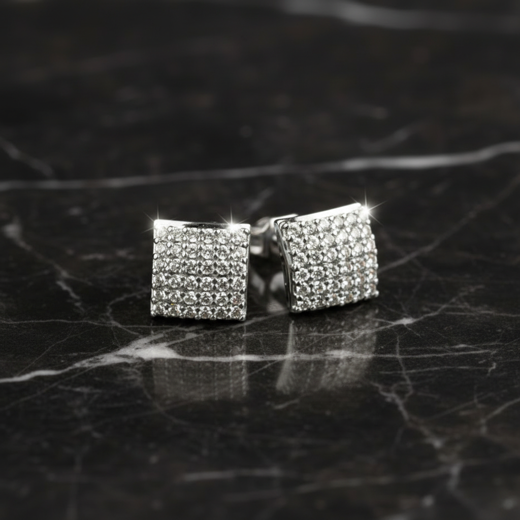 Pendientes Cuadrados Plata 925