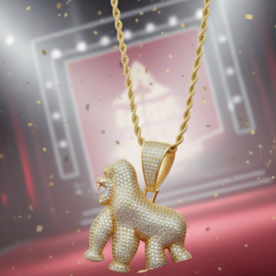 Colgante Gorila Oro 18K