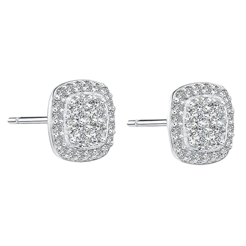 Pendientes Luxury Plata