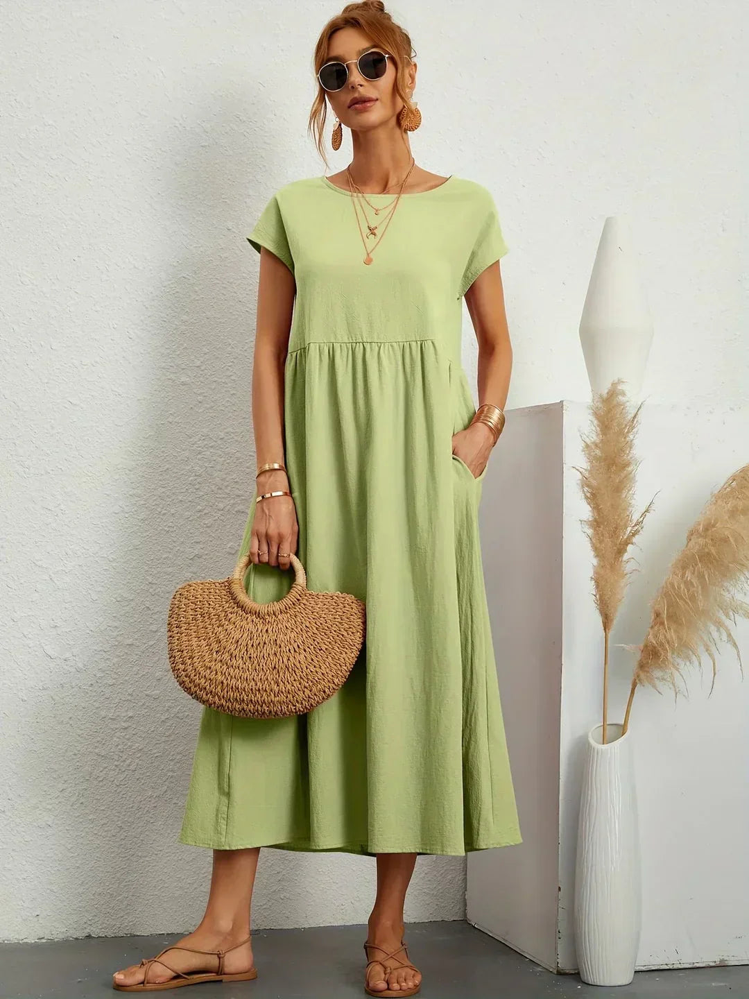 Camila | Vestido midi fluido de elegancia atemporal
