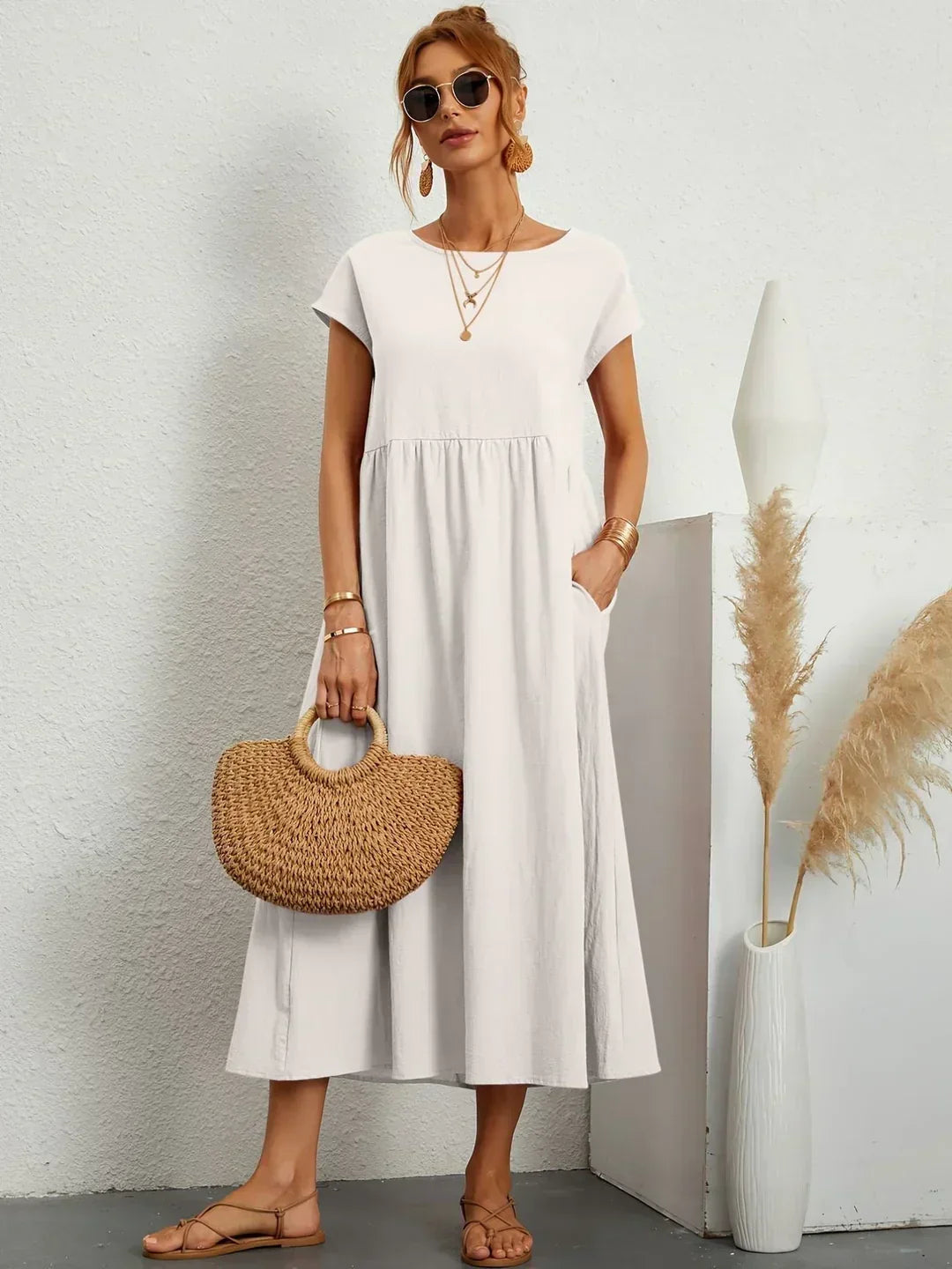 Camila | Vestido midi fluido de elegancia atemporal