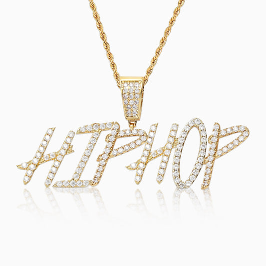 Colgante Personalizado Hiphop Oro