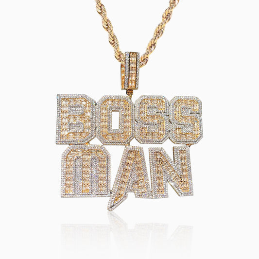 Colgante Personalizado Rock Baguettes Oro