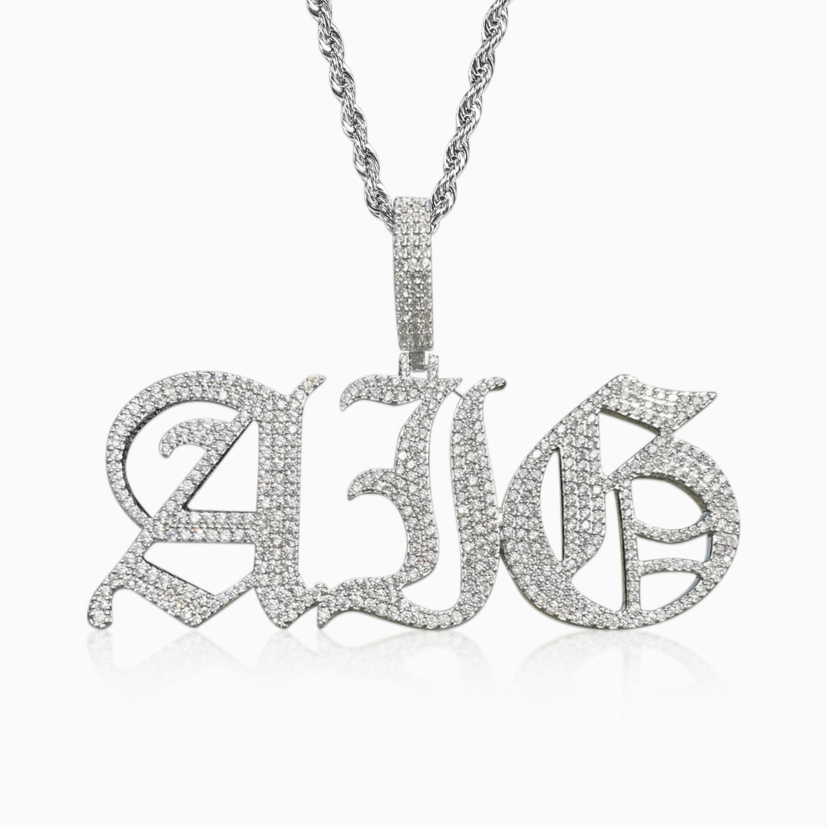 Colgante Personalizado Gótico Oro