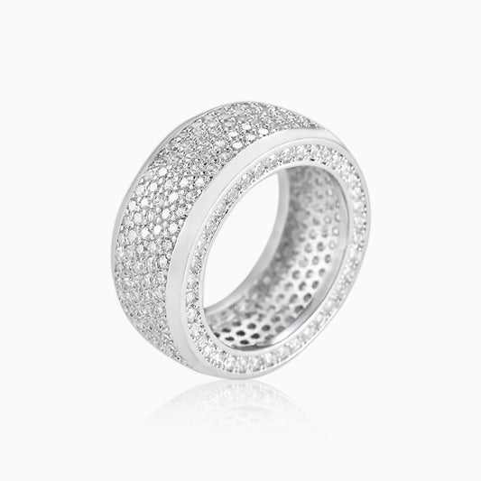Anillo Ice Band Deluxe Oro Blanco