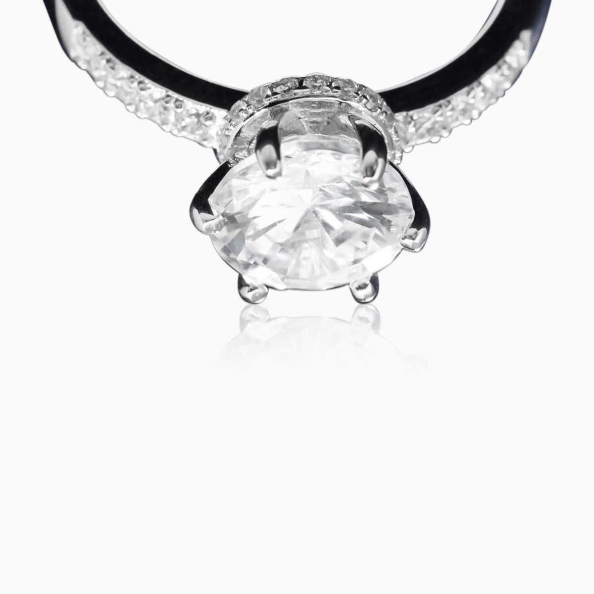 Anillo Ice VVS Moissanite + Plata 925 Mujer