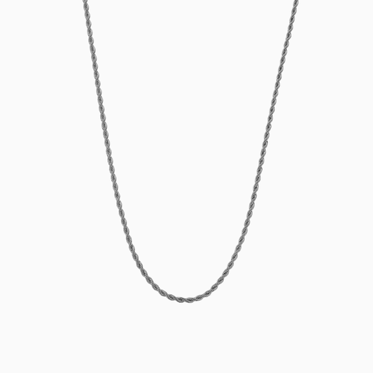 Cadena Rope 2 Mm Oro Blanco