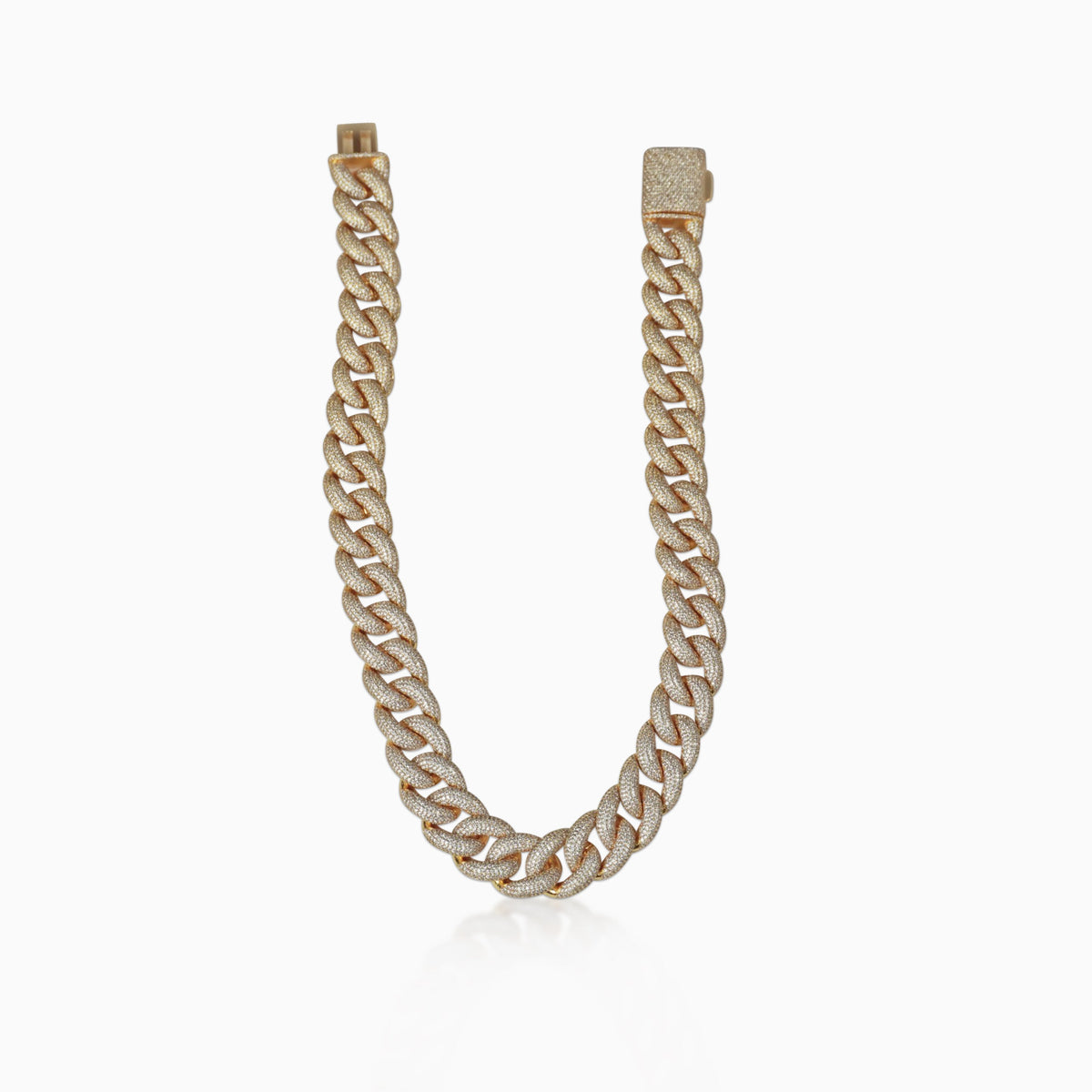Cadena Cubana Rich Boss 20 Mm Oro 18K