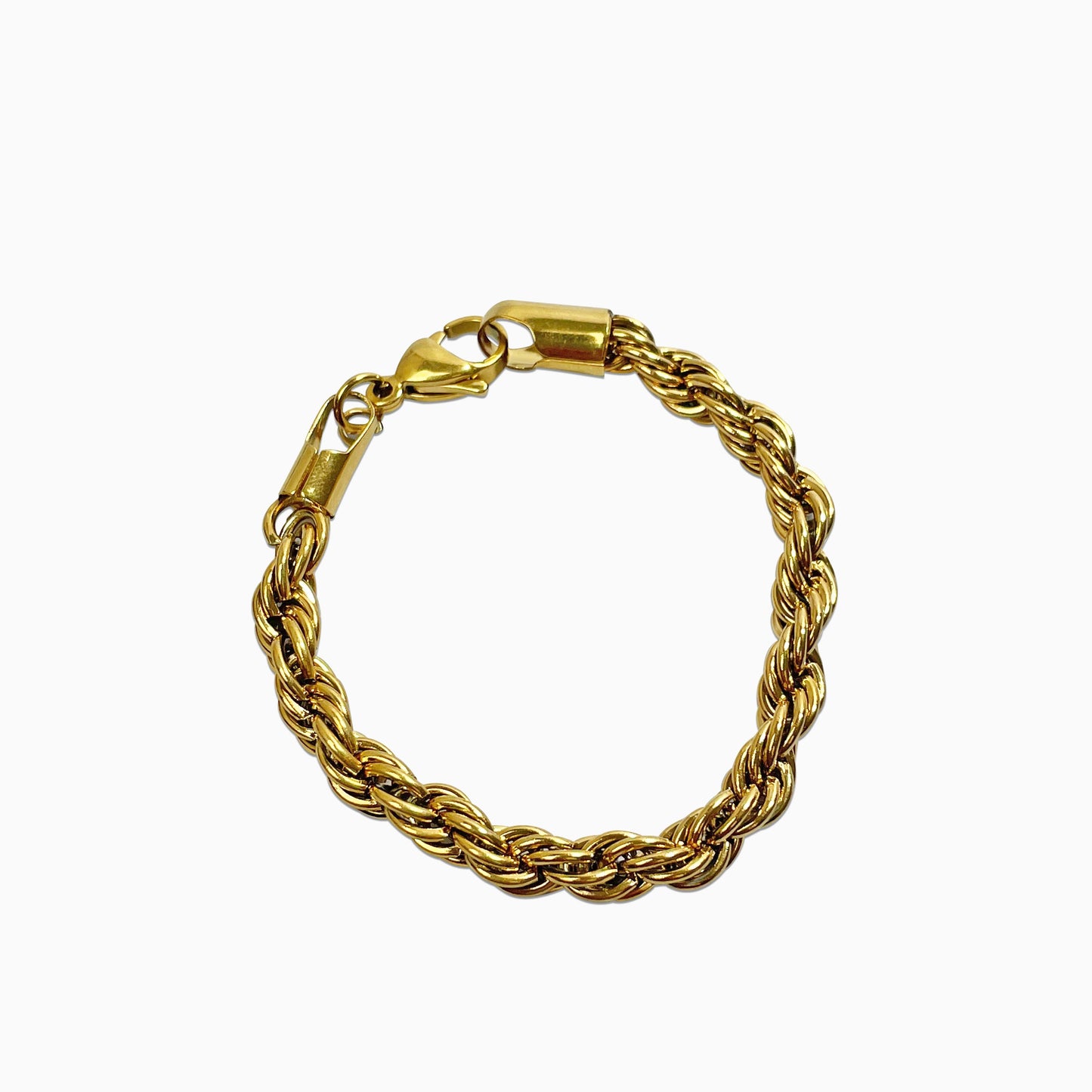 Brazalete Rope 6 Mm Oro 18K