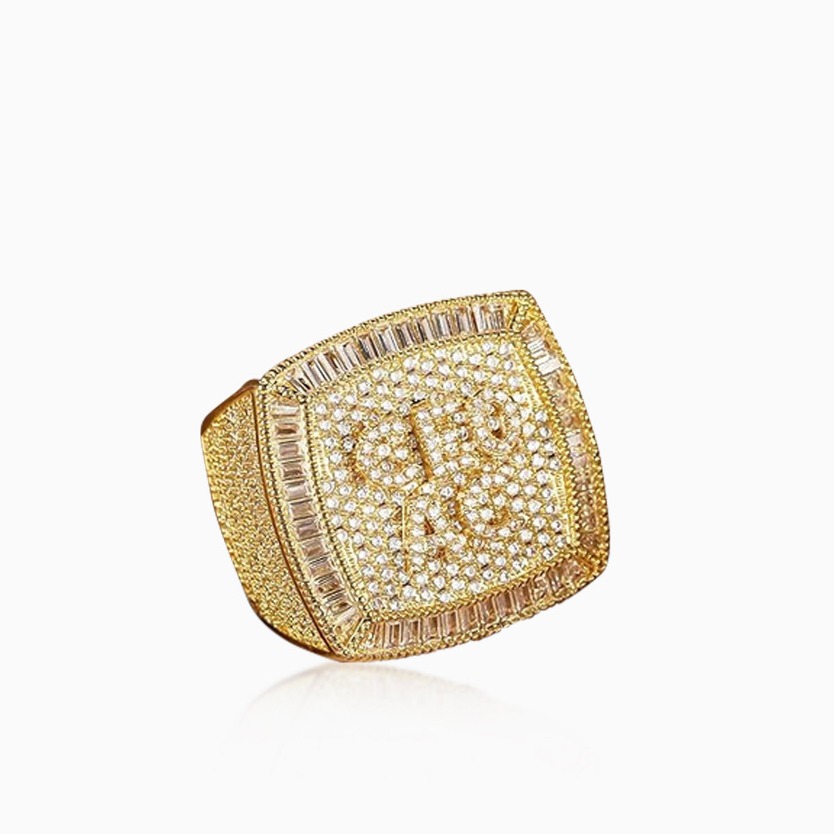 Anillo Personalizado Baguettes Oro
