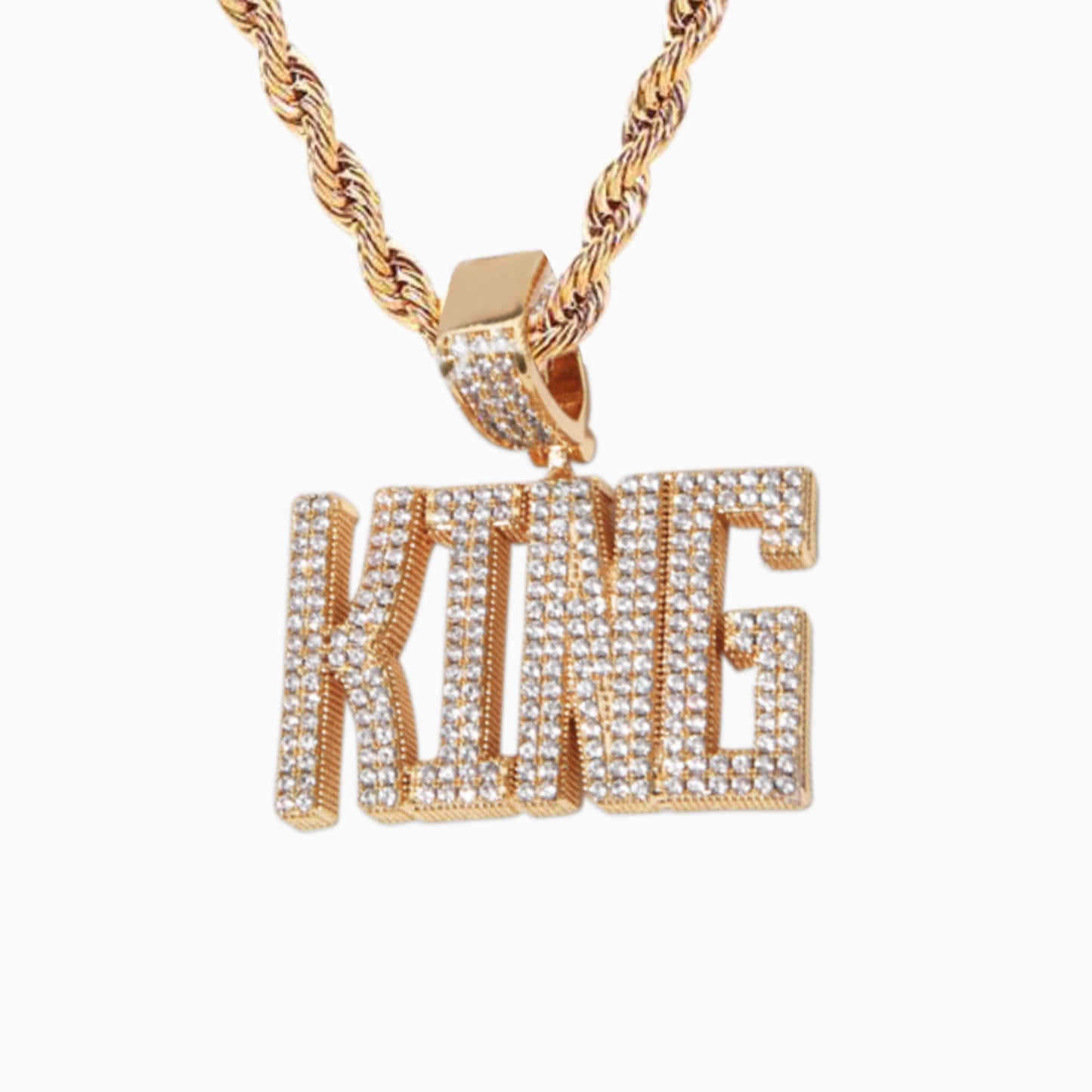 Colgante Personalizado Cuadrado Oro