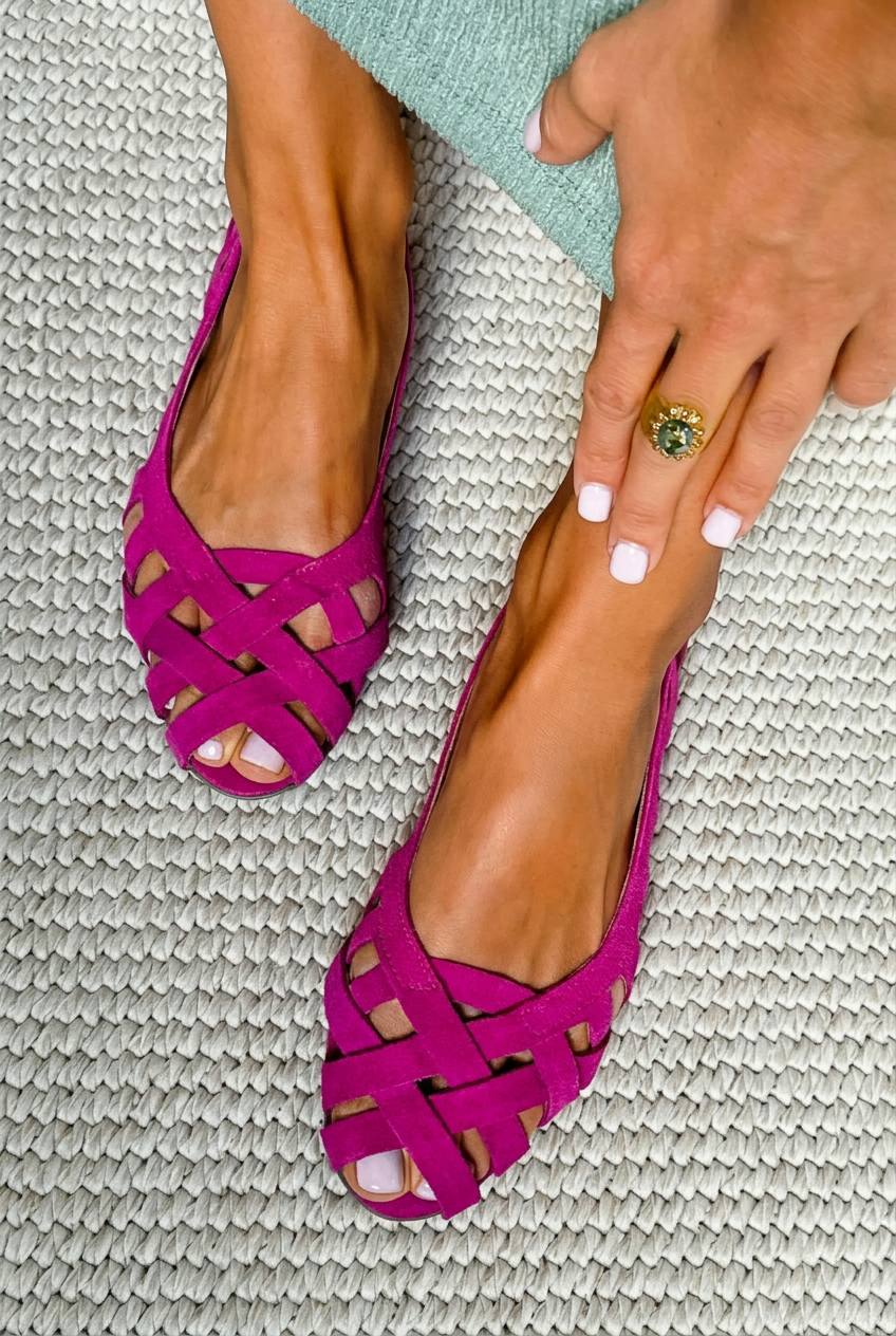 Sandalias de punta abierta trenzadas casual bajas con tiras cruzadas
