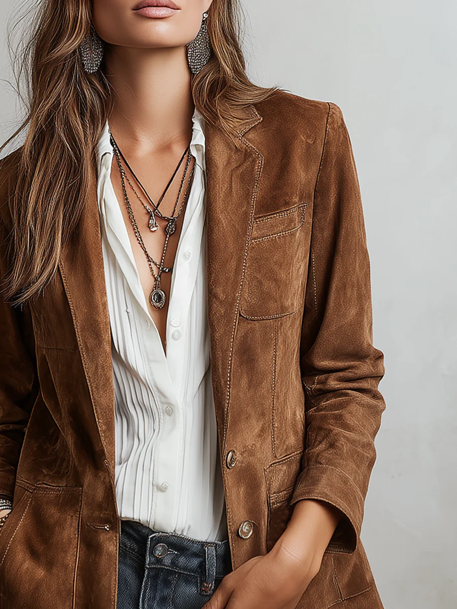 Aurora | Blazer vintage marrón