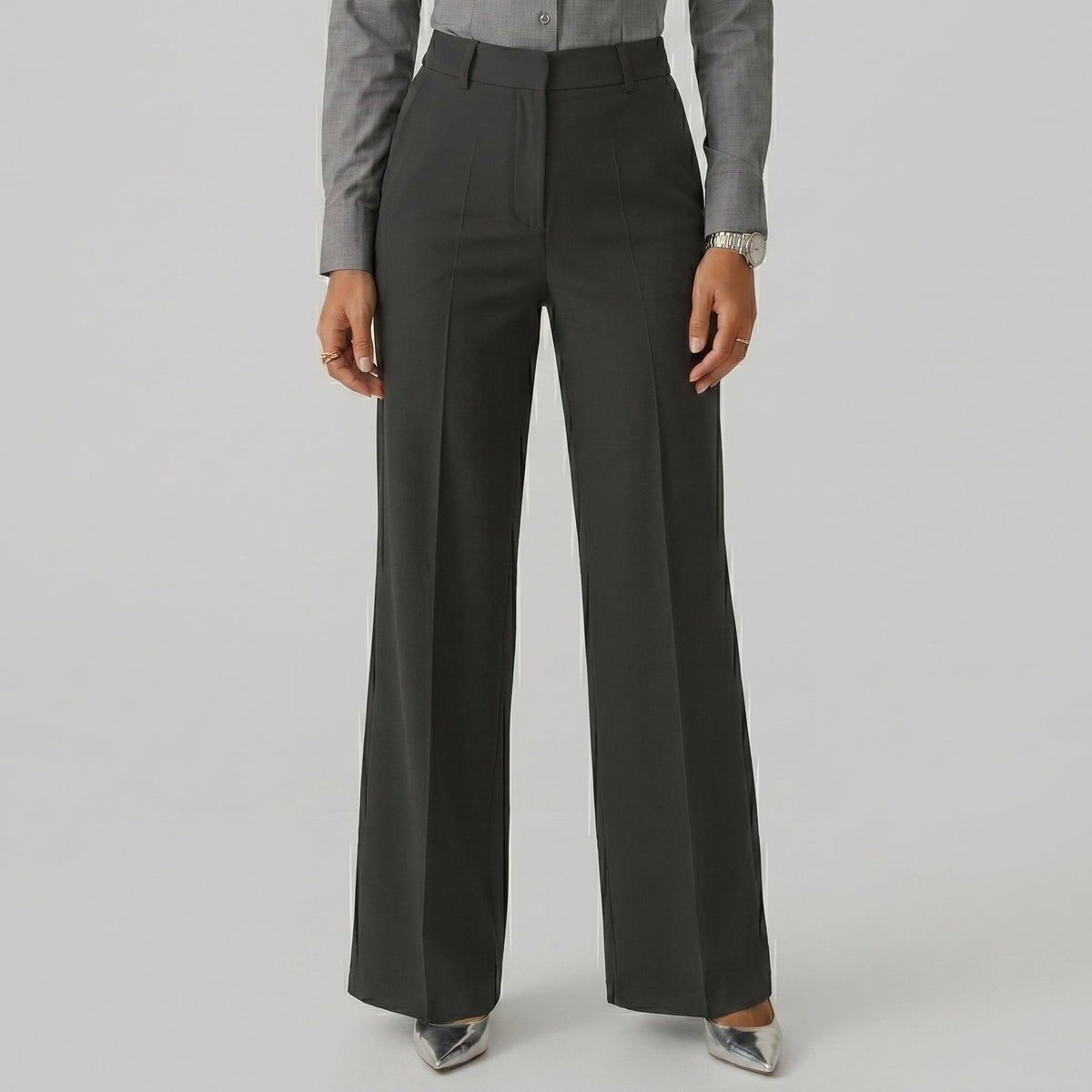 MARTINA MILANO | Pantalones de tiro alto de corte recto y elegante