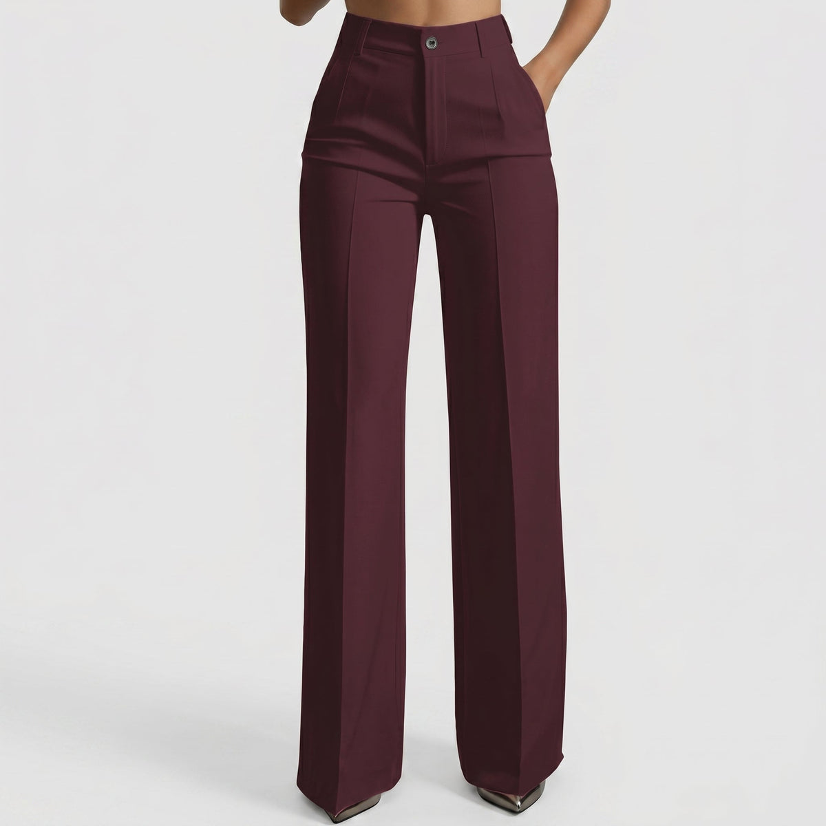 MARTINA MILANO | Pantalones de tiro alto de corte recto y elegante