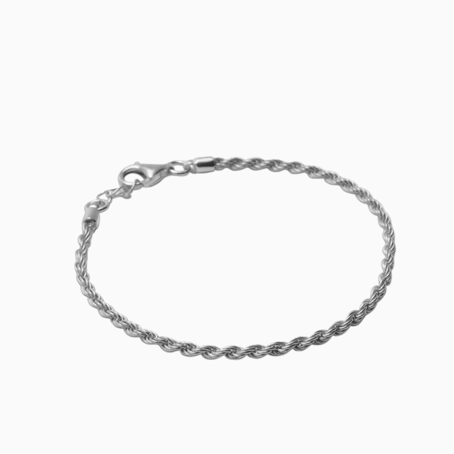 Brazalete Rope 2 Mm Oro Blanco