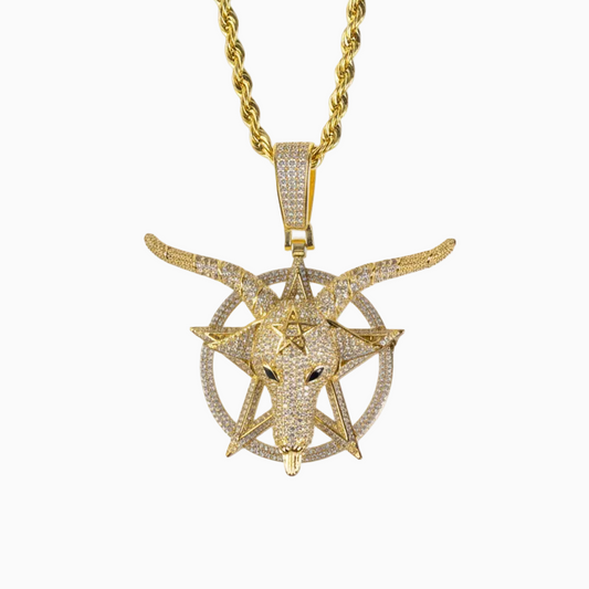 Colgante Baphomet Oro 18K