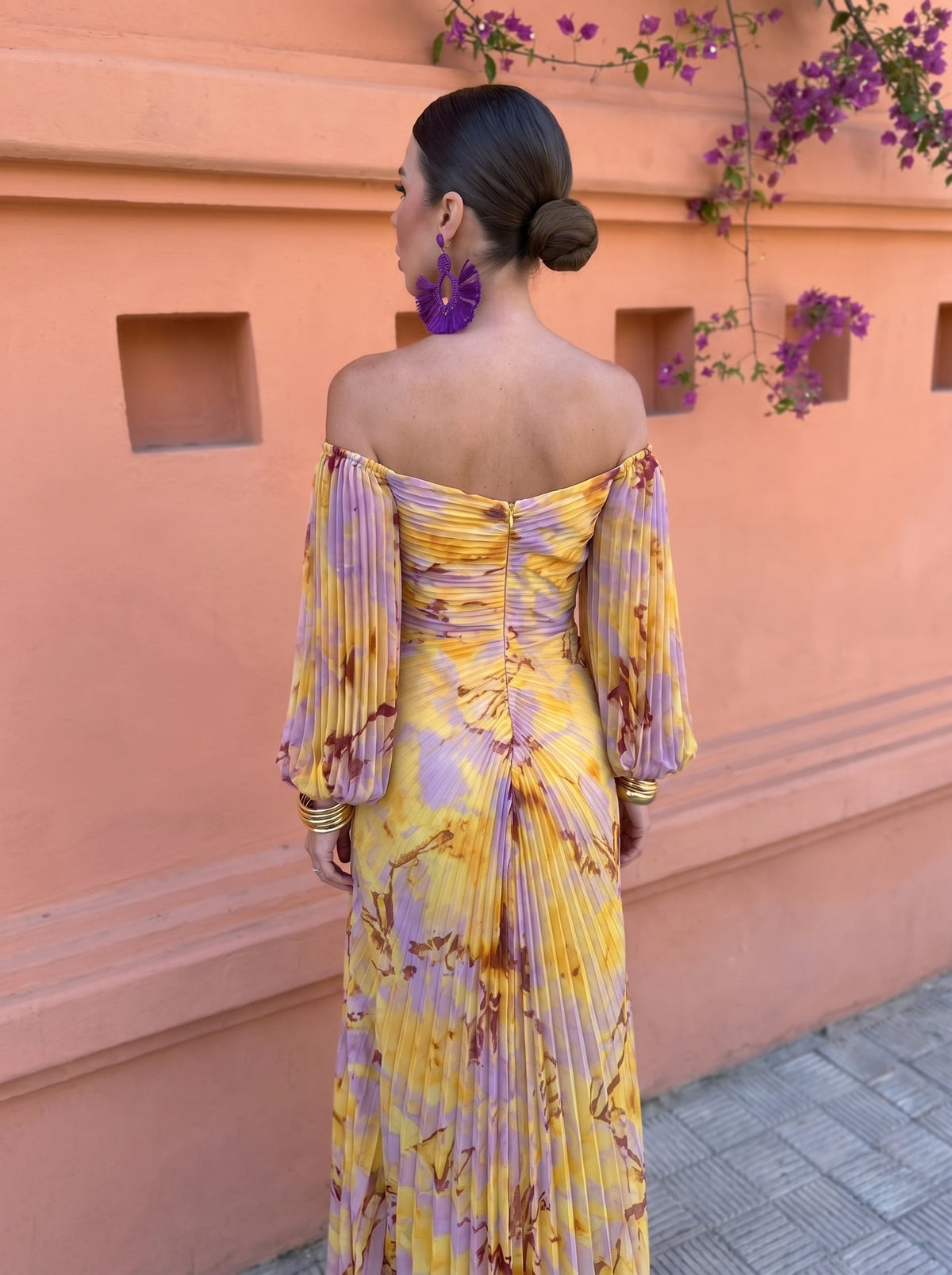 Gregoria™ | Vestido Largo Floreado con Escote Profundo