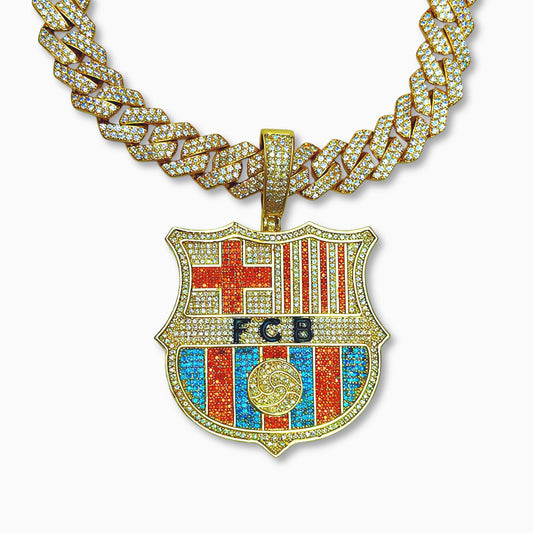 Colgante FC Barcelona Oro 14K