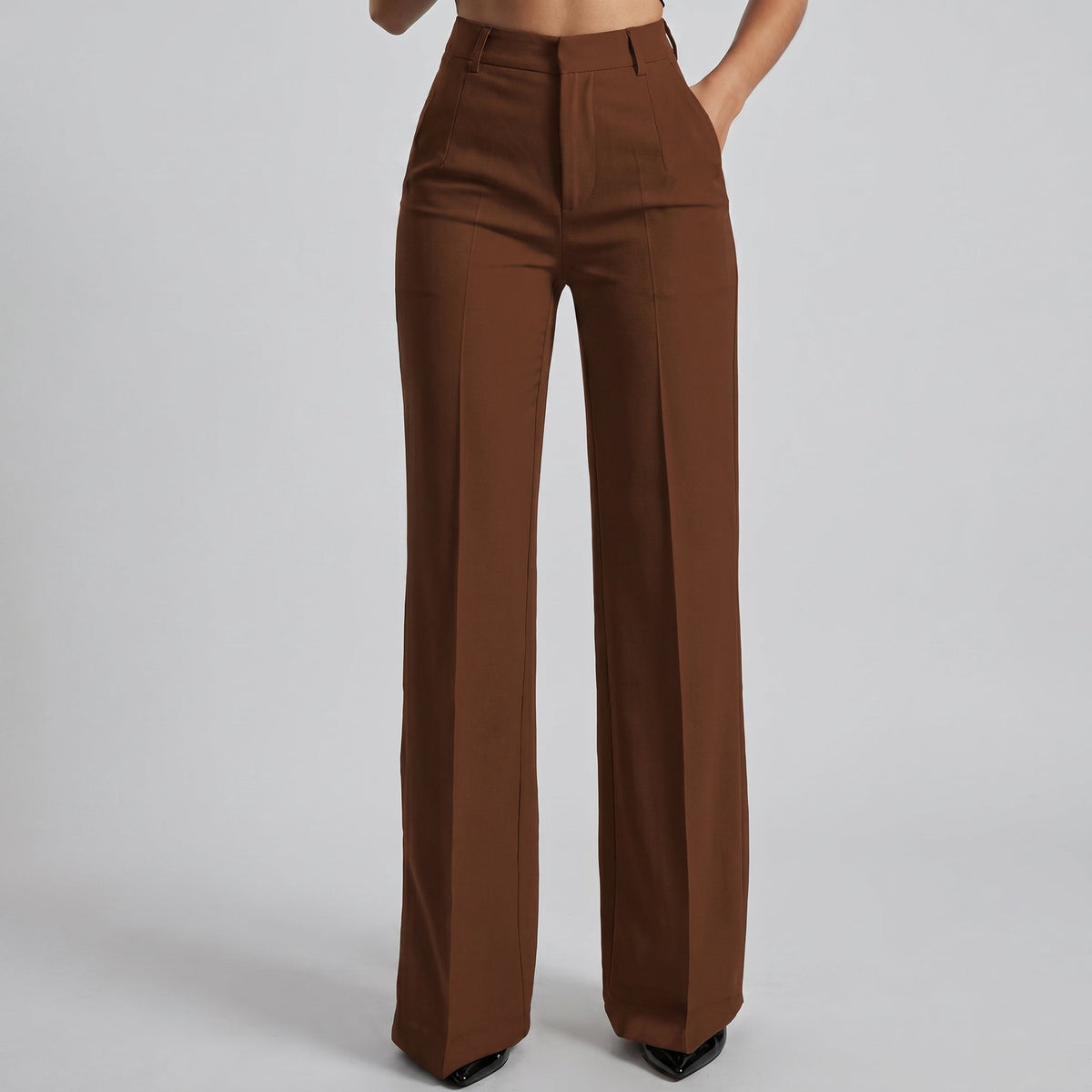 MARTINA MILANO | Pantalones de tiro alto de corte recto y elegante