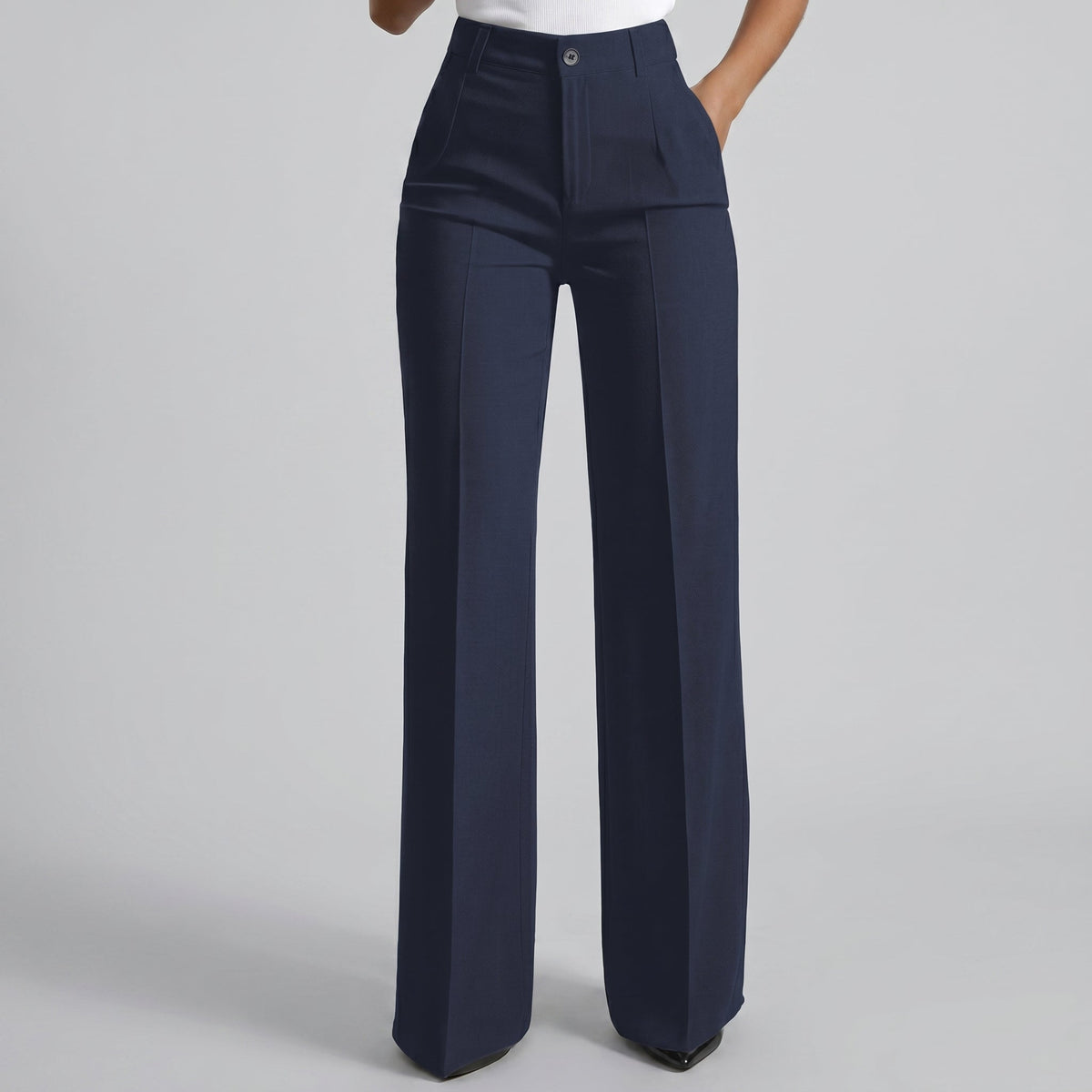 MARTINA MILANO | Pantalones de tiro alto de corte recto y elegante