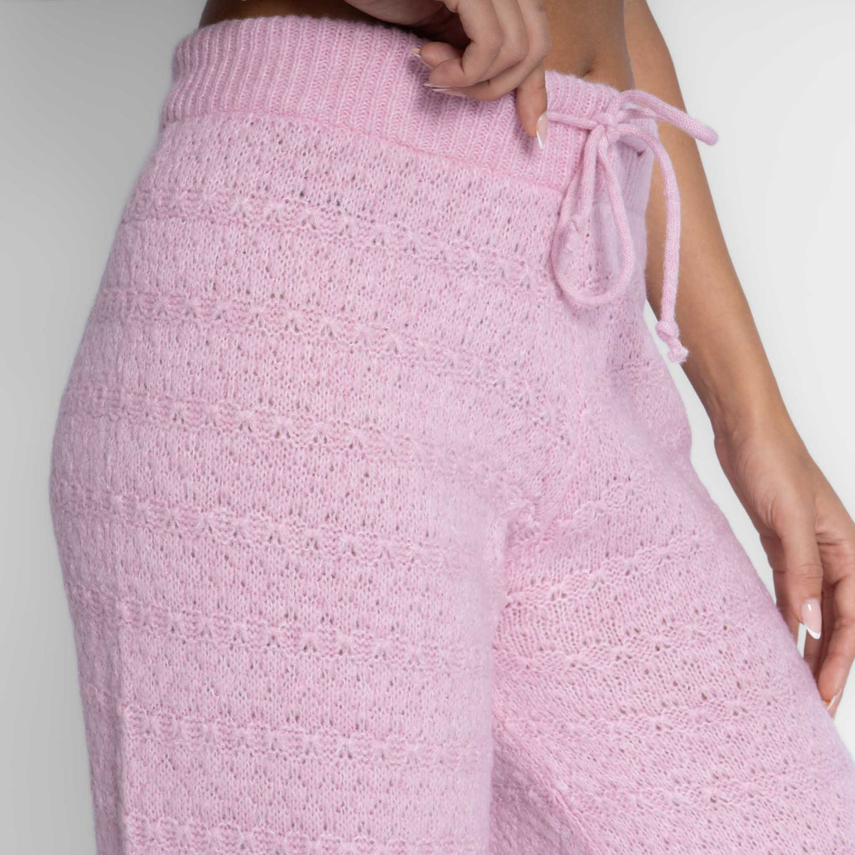 Pantalón ancho de punto suave