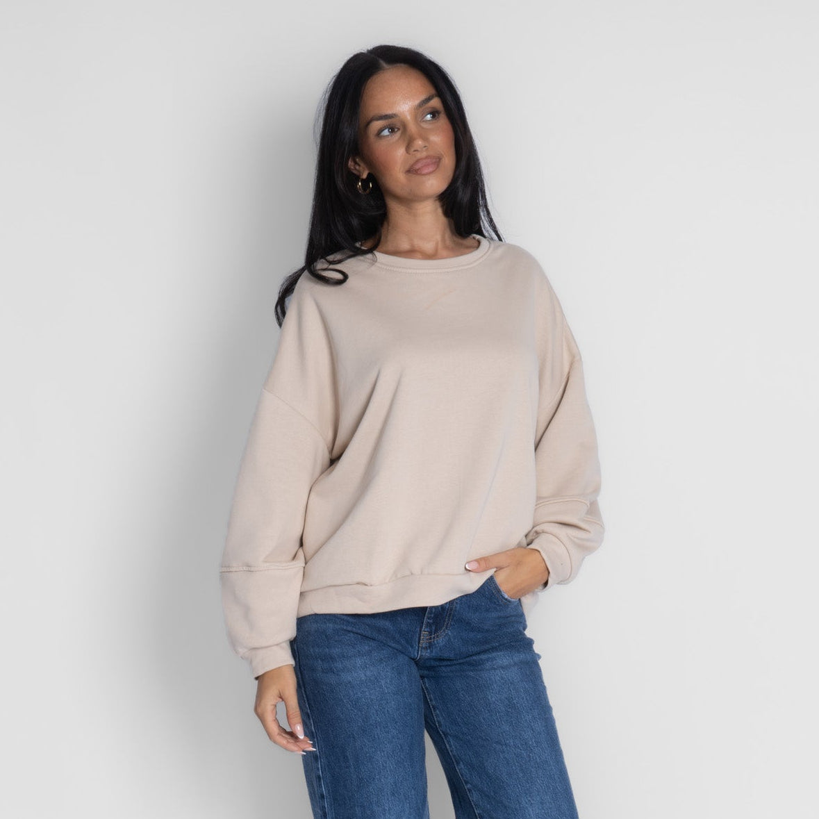 Jersey de corte amplio y tacto suave