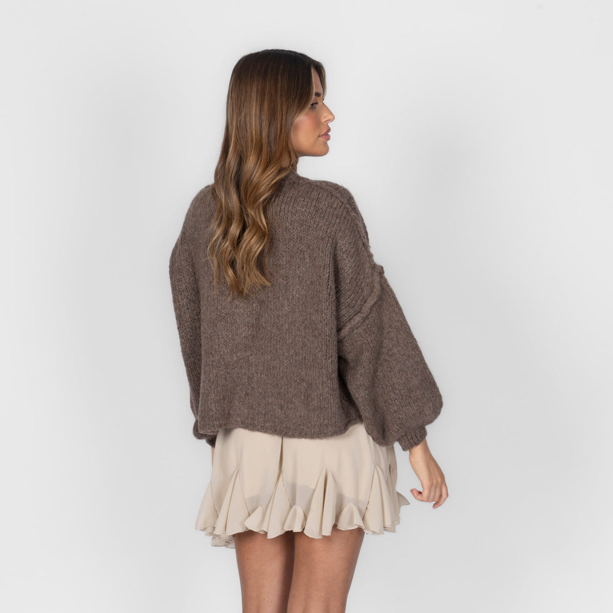 Cárdigan corto de corte amplio «CozyGlam»