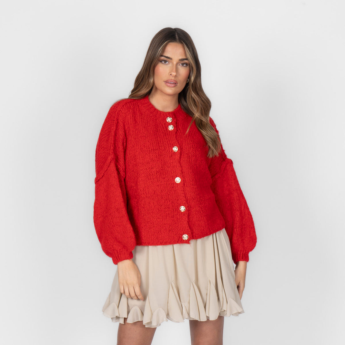 Cárdigan corto de corte amplio «CozyGlam»