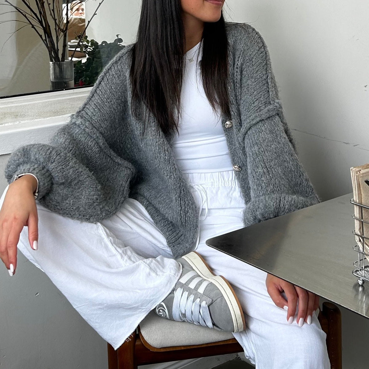 Cárdigan corto de corte amplio «CozyGlam»