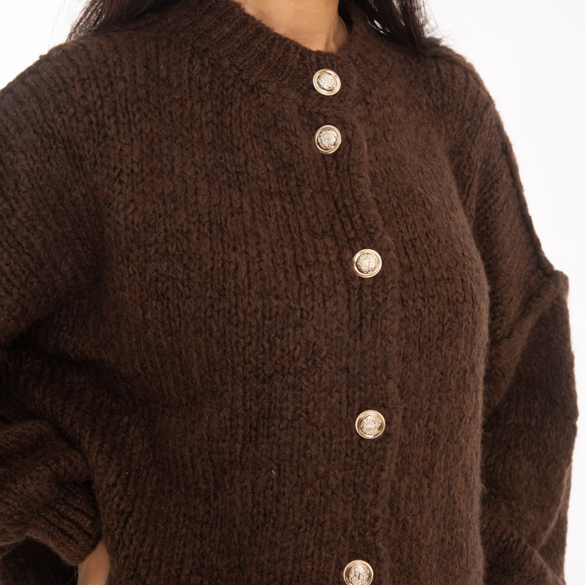 Cárdigan corto de corte amplio «CozyGlam»