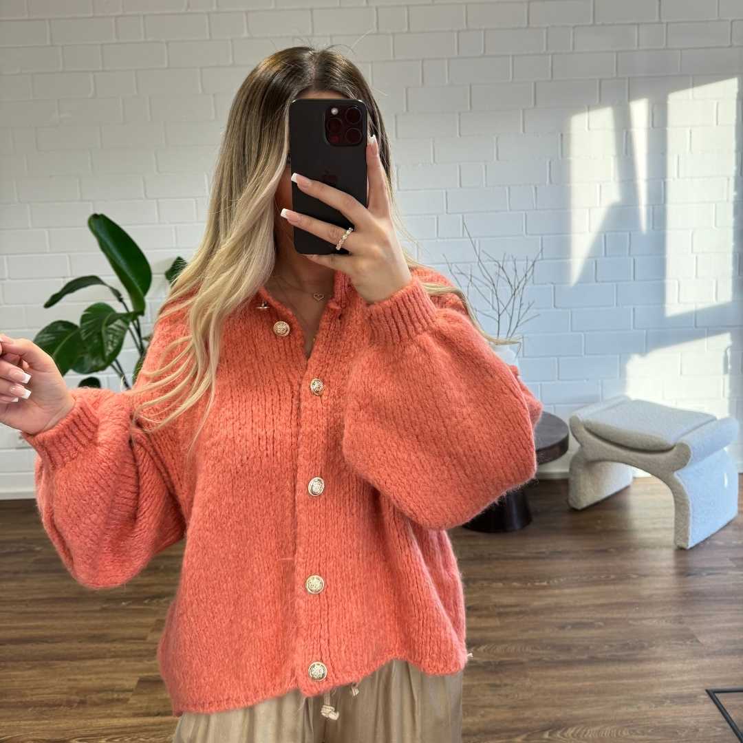 Cárdigan corto de corte amplio «CozyGlam»