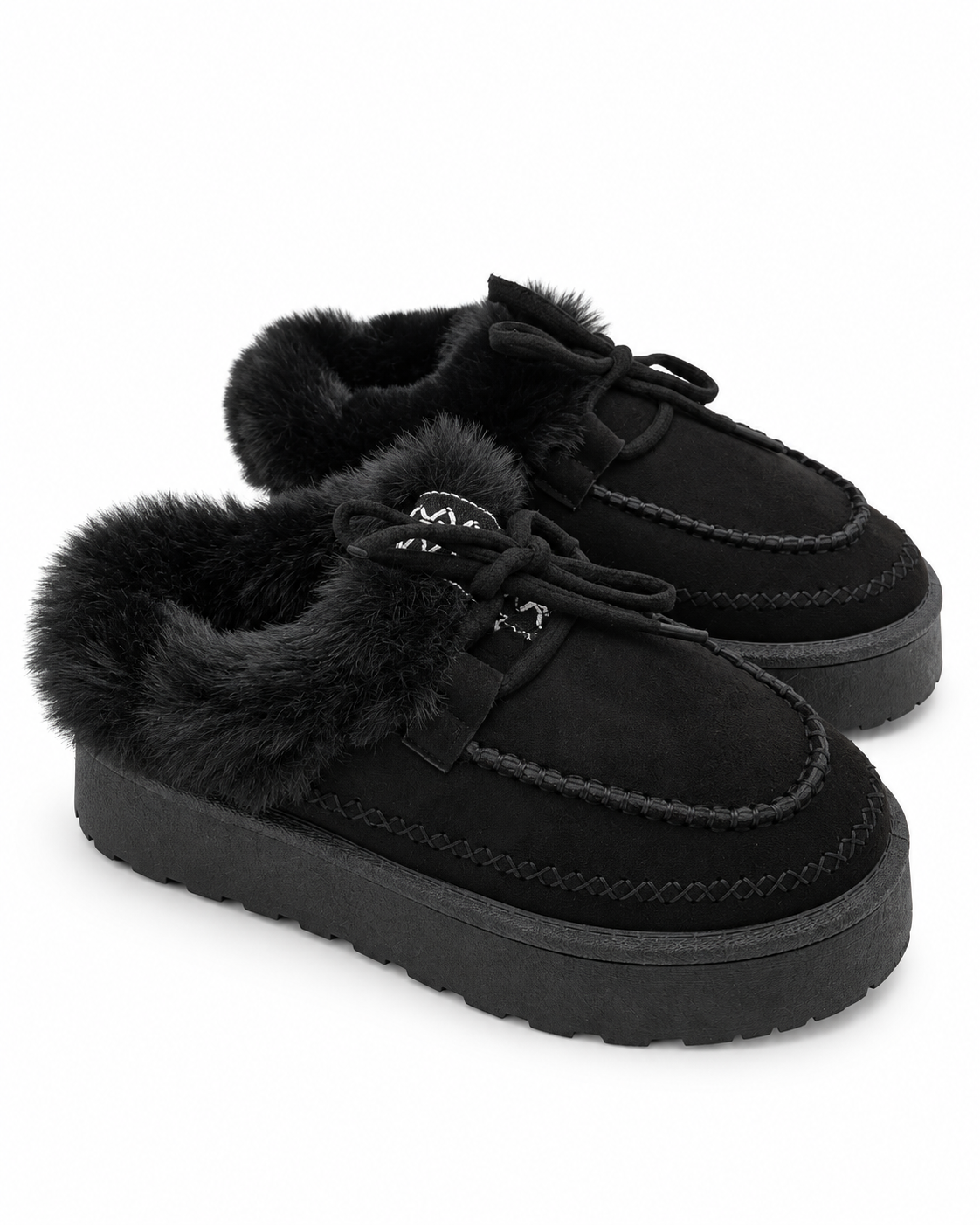 Mocasines con forro suave y plataforma