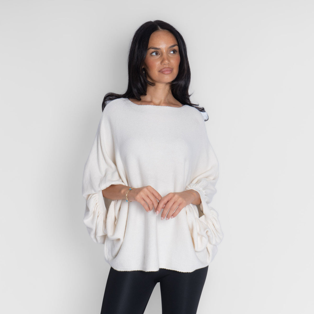 Jersey de corte amplio con mangas murciélago