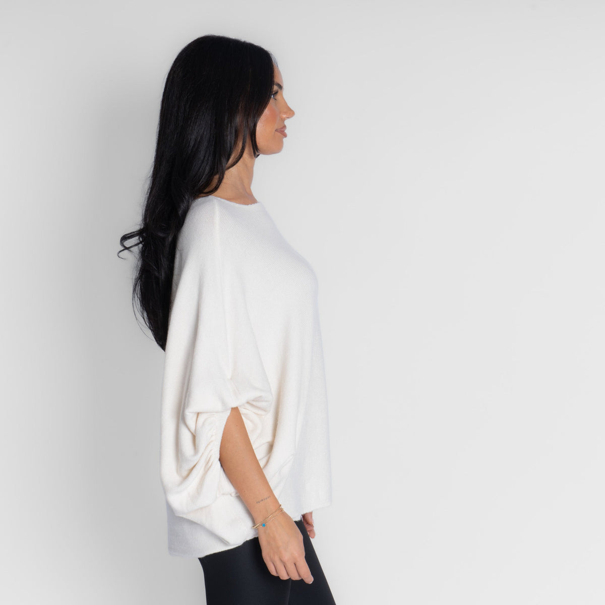 Jersey de corte amplio con mangas murciélago