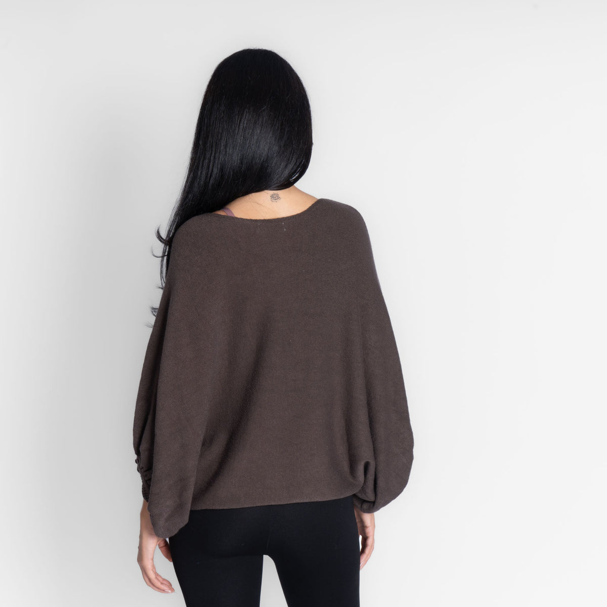 Jersey de corte amplio con mangas murciélago