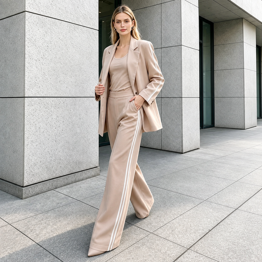 Berlín | Conjunto de blazer y pantalón con bandas · foto 1