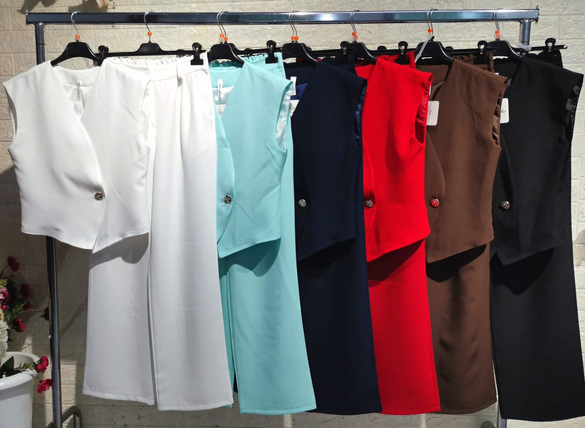 Kira | Conjunto de chaleco y pantalón palazzo · foto 2