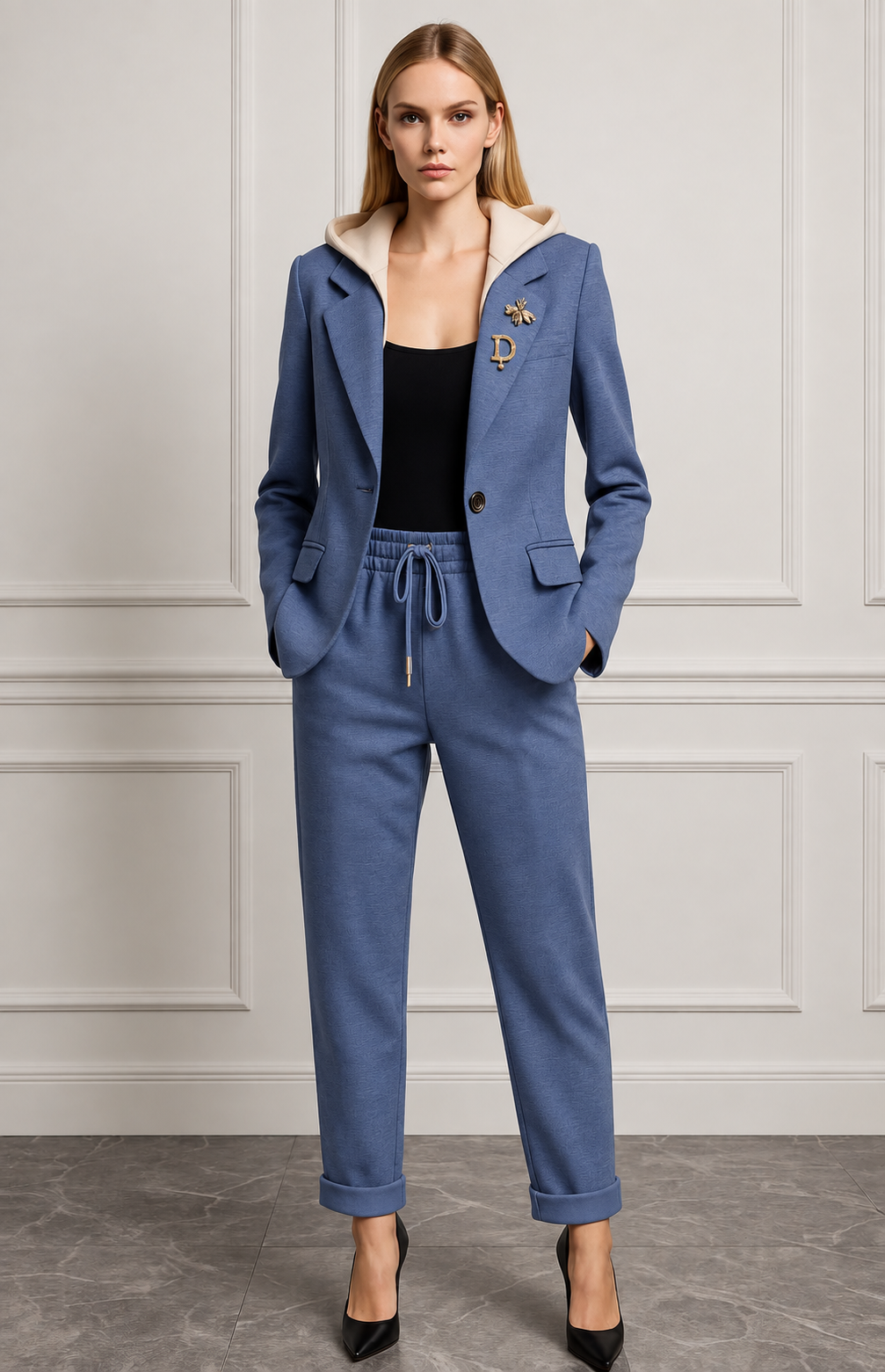 Mad Woman | Conjunto de blazer con capucha y pantalón · foto 1