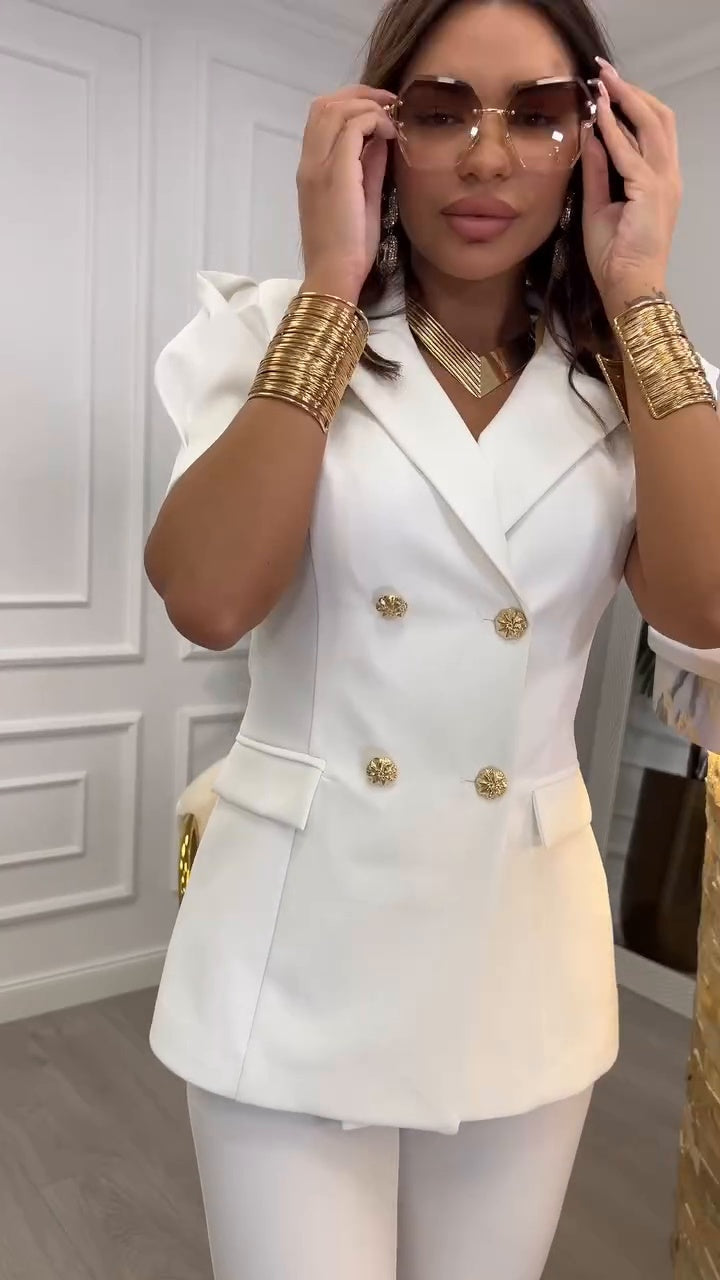Sun | Conjunto de chaqueta cruzada y pantalón · foto 7