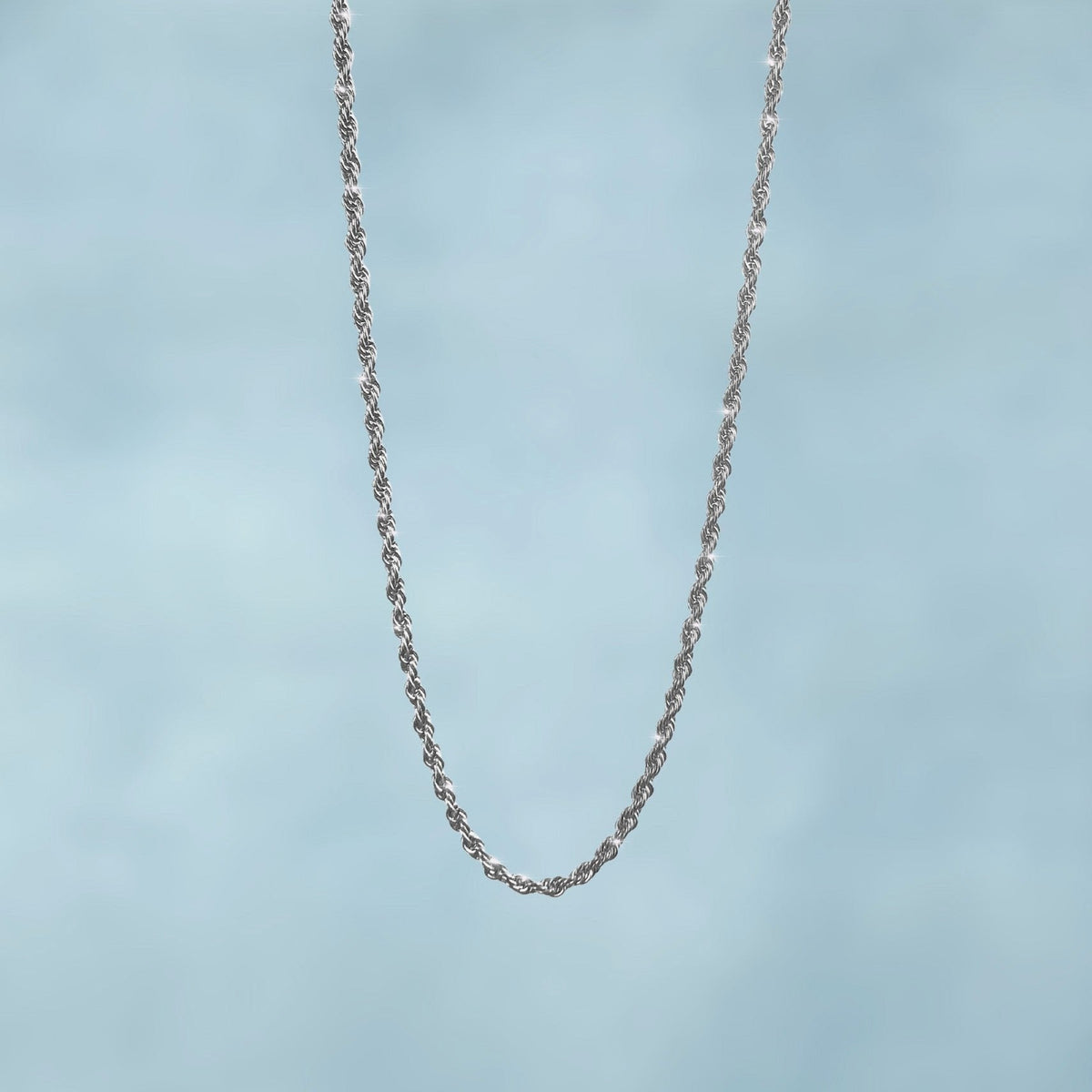 Cadena Rope 4 Mm Oro Blanco