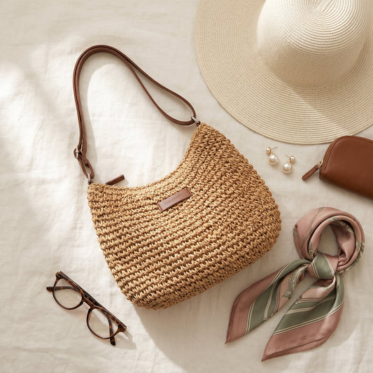Colomba | Bolso Trenzado Elegante - Beige Oscuro