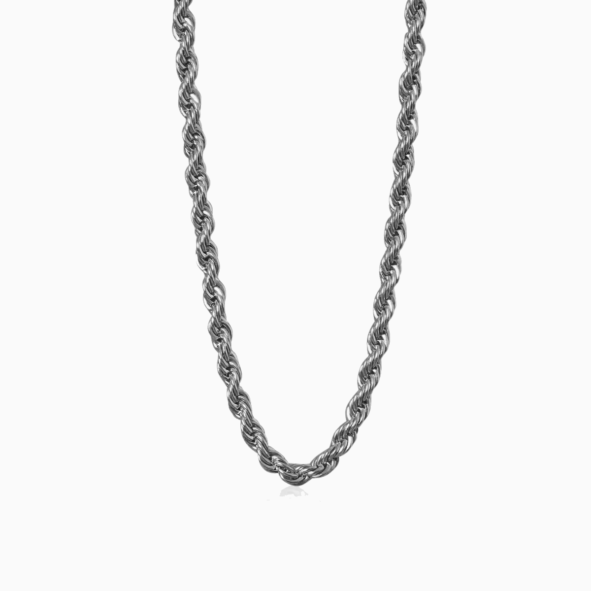 Cadena Rope 8 Mm Oro Blanco