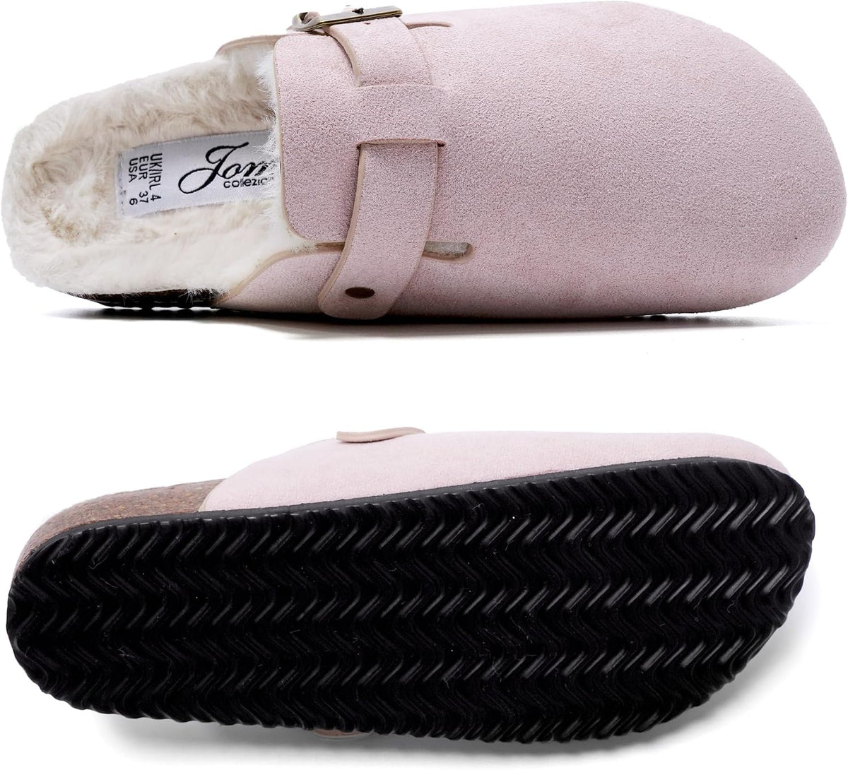 Zuecos de invierno con peluche y hebilla · Rosa · Foto 5