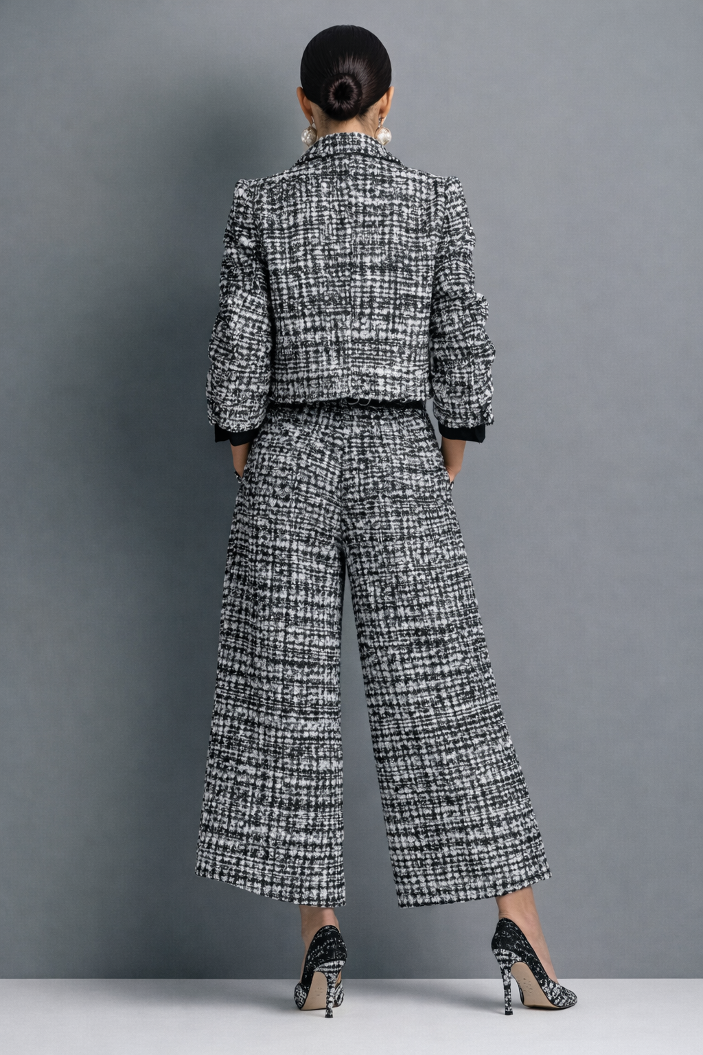 Lucia, conjunto de tweed con chaqueta y pantalón, vista 5